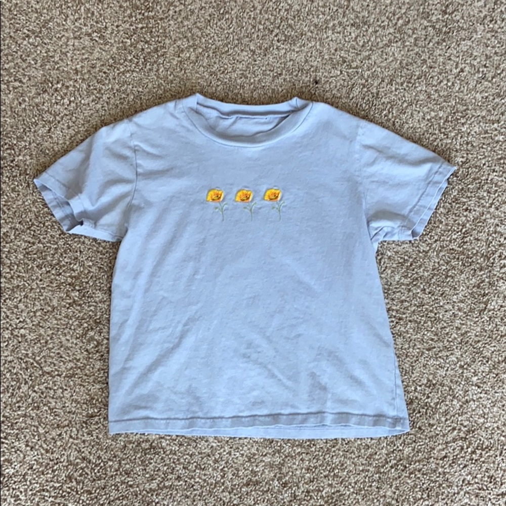 brandy melville flower t-shirt